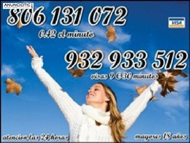 tarot visa econ&oacute;mico 5 euros 15 mtos. 806-131-072 solo 0,42cm  