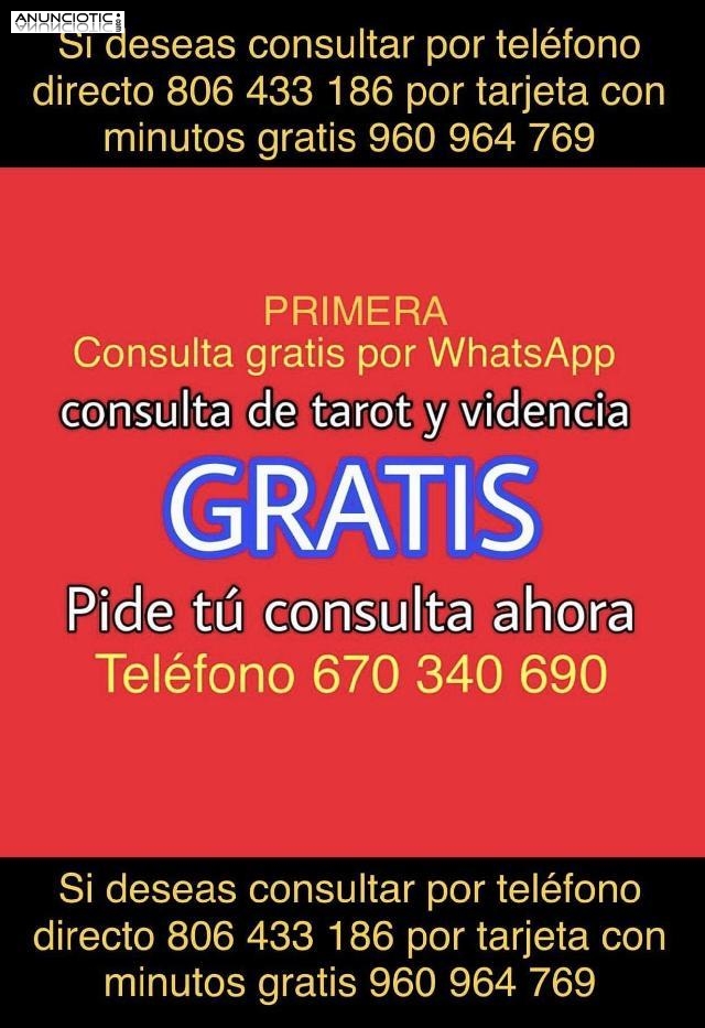 vidente tarotista gratis gratuita teléfono 670 340 690 primera 0