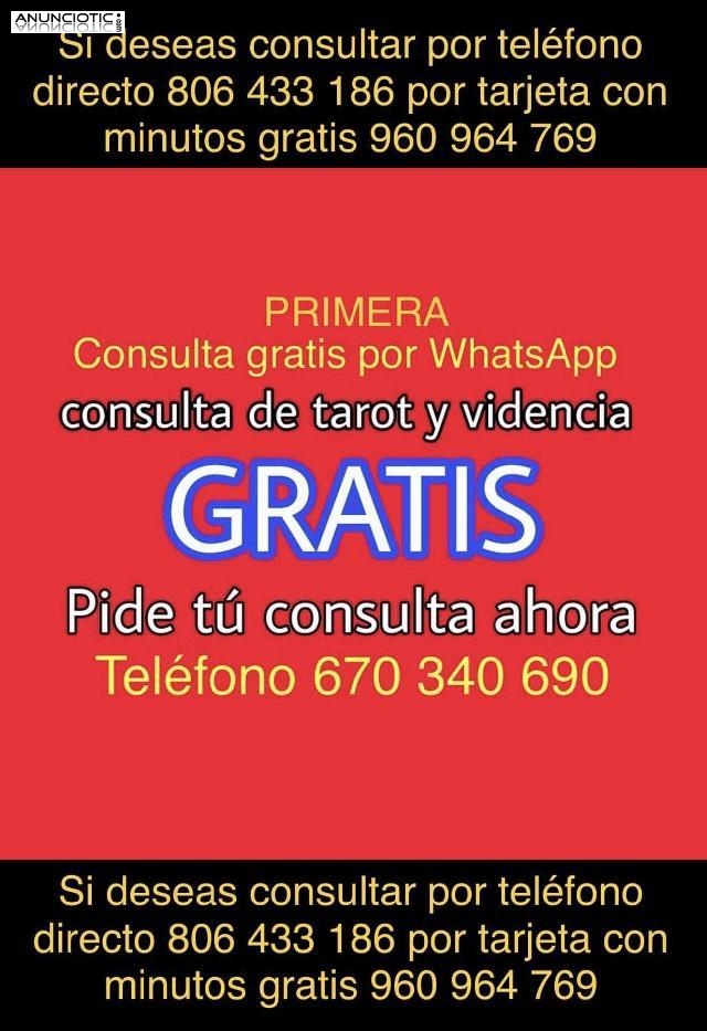 vidente tarotista gratis gratuita tel&eacute;fono 670 340 690 primera 0�