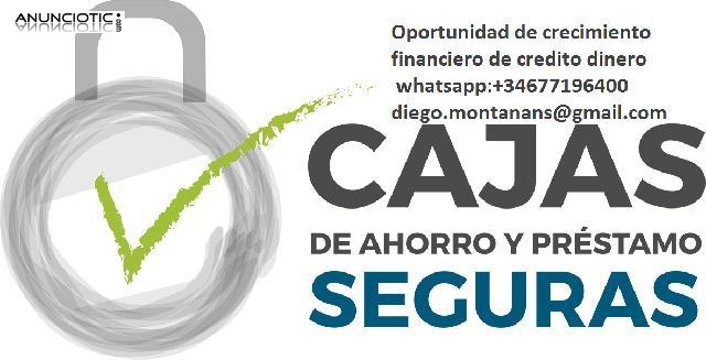 Oferta de pr&eacute;stamo de dinero whatsapp:+34677196400