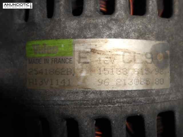 Alternador 3256230 a13vi141 citroen saxo