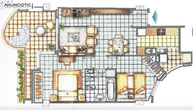 Fabuloso &aacute;tico en playa patacona 