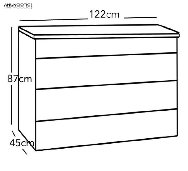 C&oacute;moda Levante en color blanco con