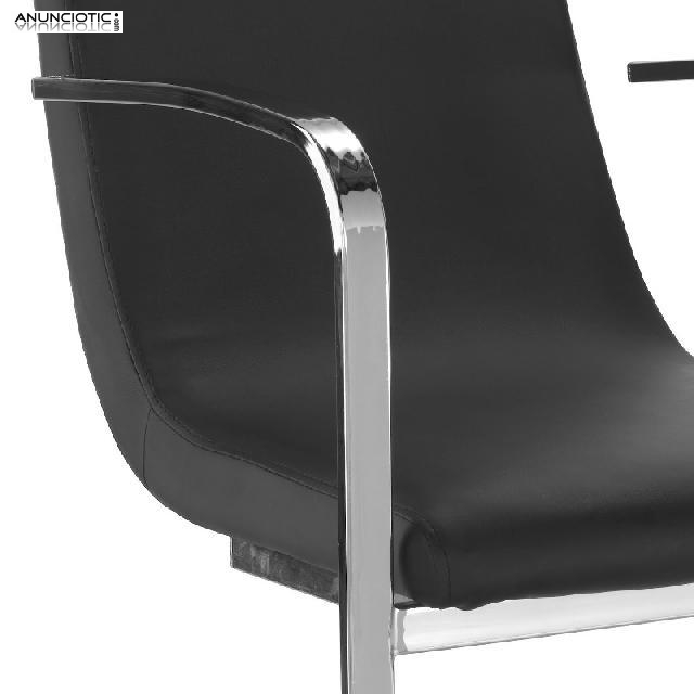 Silla de dise&ntilde;o Idole en color negro