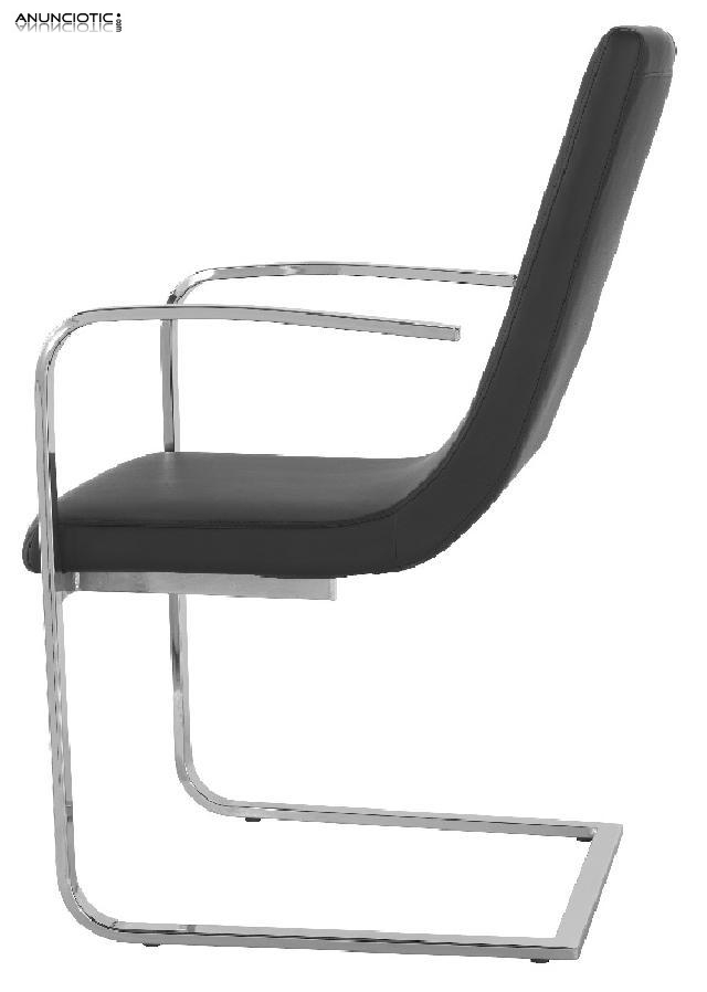 Silla de dise&ntilde;o Idole en color negro