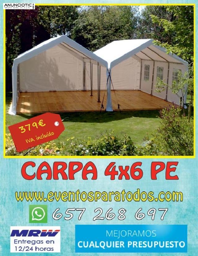 Carpas baratas medida 4x6 para el jard&iacute;n