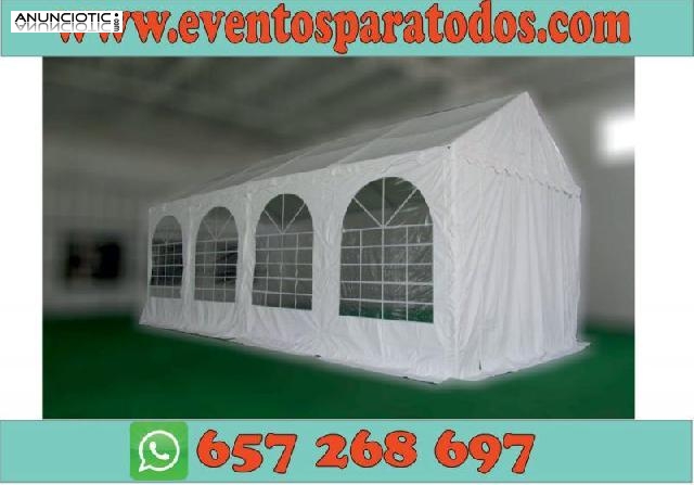 Carpas de 4x8 est&aacute;ndar 569 euros 