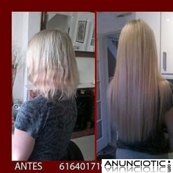 Oferta, pongo extensiones queratina pelo natural incluido desde 1,5� c.u.