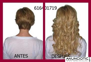 Oferta, pongo extensiones queratina pelo natural incluido desde 1,5� c.u.