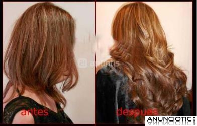 Oferta, pongo extensiones queratina pelo natural incluido desde 1,5� c.u.