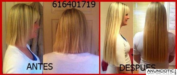  Pongo extensiones microloop pelo natural incluido a 1,5� c/u zaragoza