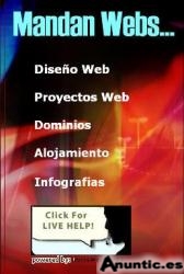 Servicio de Dominio, Hosting Correos y Pág web 150