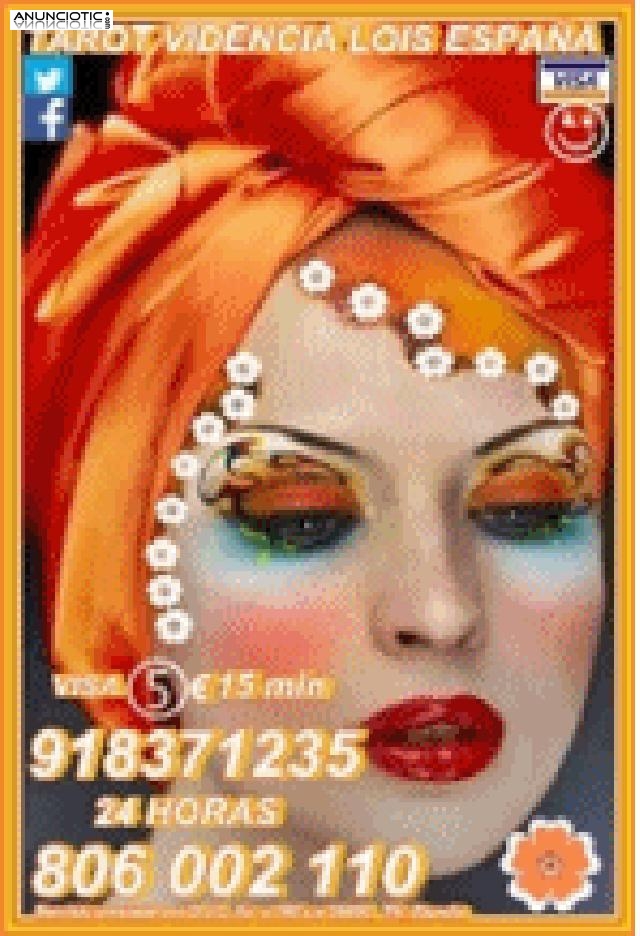 Tarot economico Lois Visa 918 371 235 desde 5� 15mtos, las 24 hor