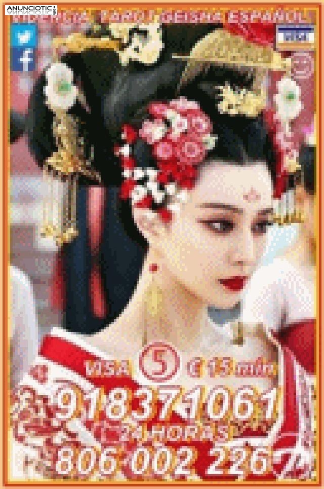 tarot oriental Geisha Visa desde 5� 15 MIN  online espa&ntilde;ol 918 371 061.