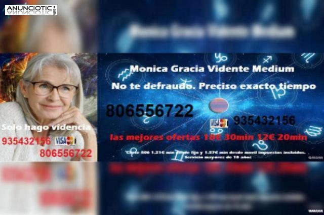Vidente prestigiosa, certera. Tarot M&oacute;nica Gracia 806 556 722. Tarotista