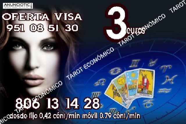 Tarot 3 euros visa y 806 econ&oacute;mico 0.42/� minutos 